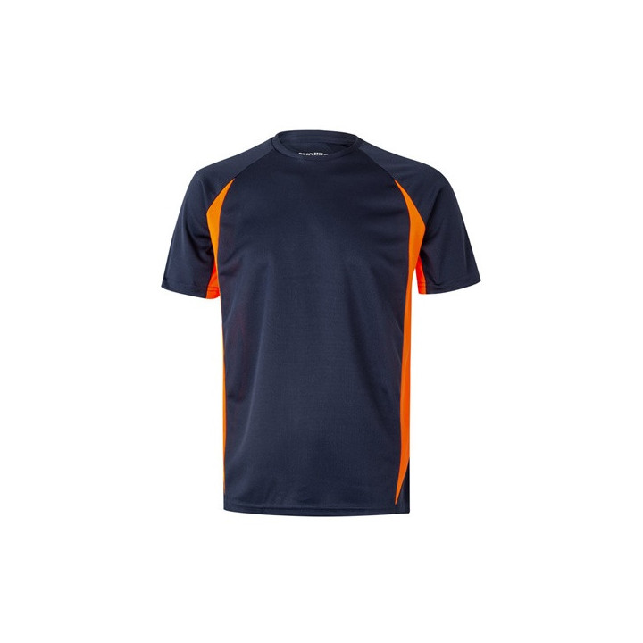 VL SLAYER. T-shirt técnica bicolor bird-eye (160g/m²), em poliéster (100%)