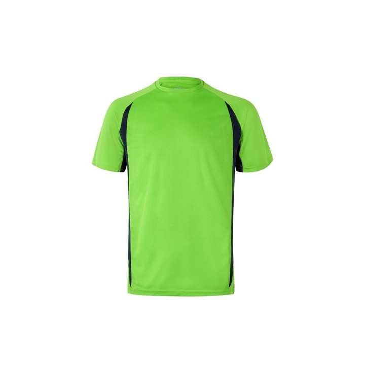 VL SLAYER. T-shirt técnica bicolor bird-eye (160g/m²), em poliéster (100%)
