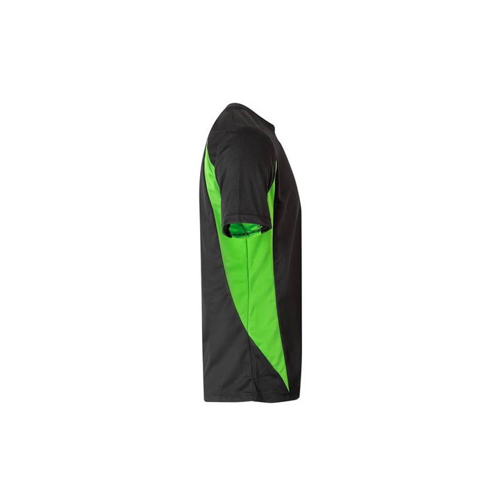 VL SLAYER. T-shirt técnica bicolor bird-eye (160g/m²), em poliéster (100%)