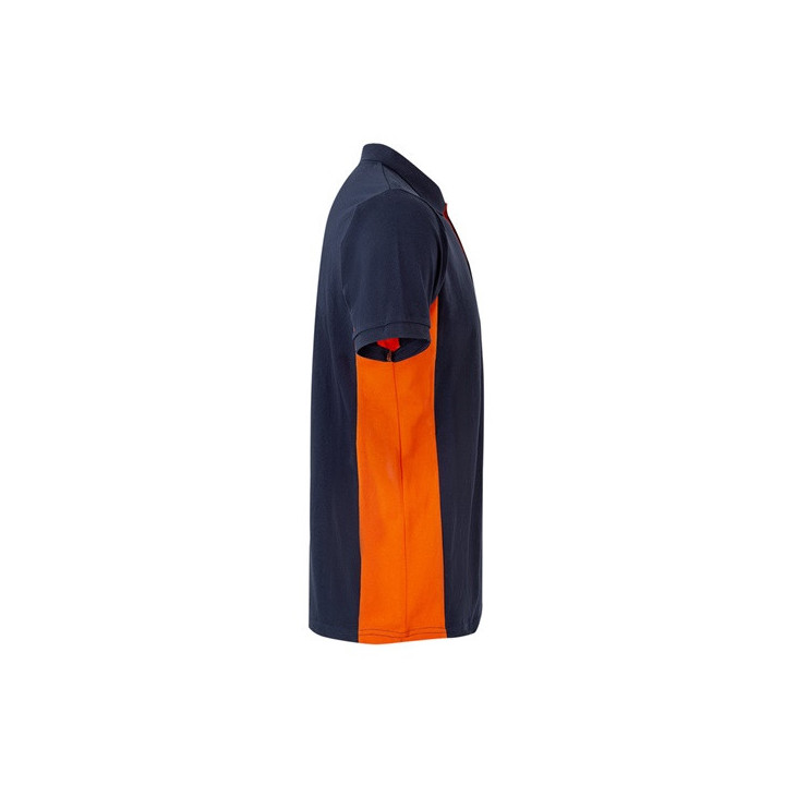 VL SUPAY. Polo piqué bicolor (180g/m²) manga curta, em algodão (60%) e poliéster (40%)