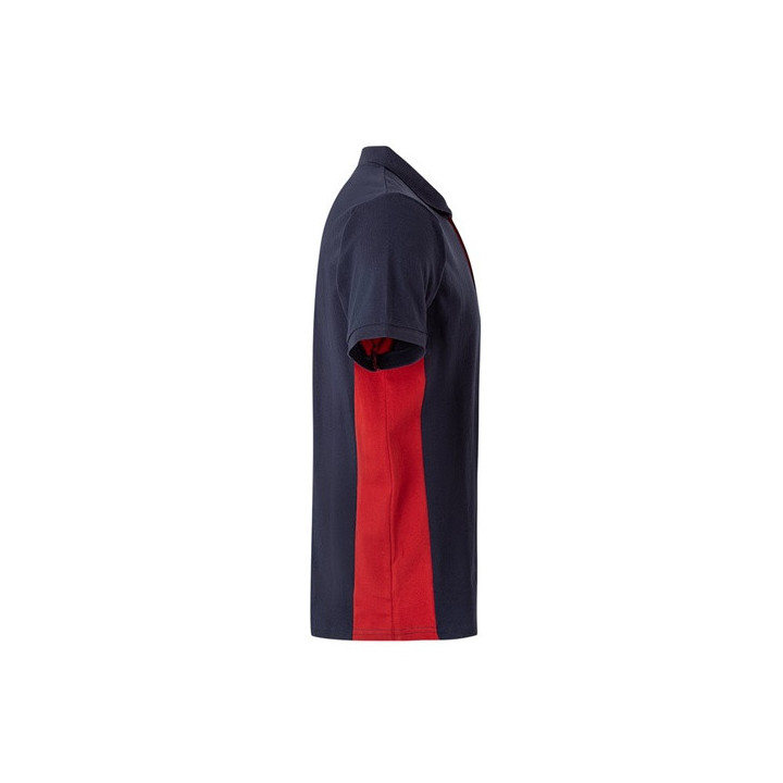 VL SUPAY. Polo piqué bicolor (180g/m²) manga curta, em algodão (60%) e poliéster (40%)