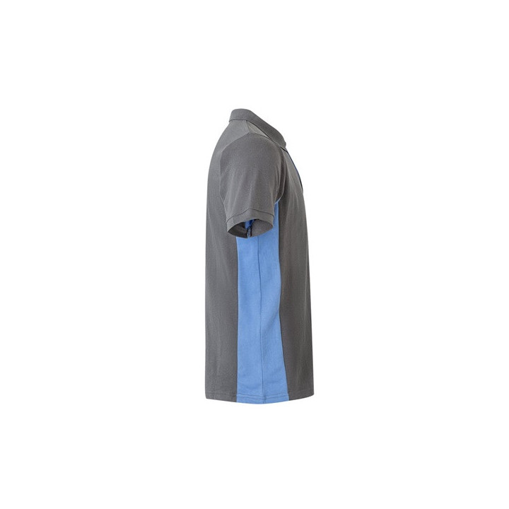 VL SUPAY. Polo piqué bicolor (180g/m²) manga curta, em algodão (60%) e poliéster (40%)