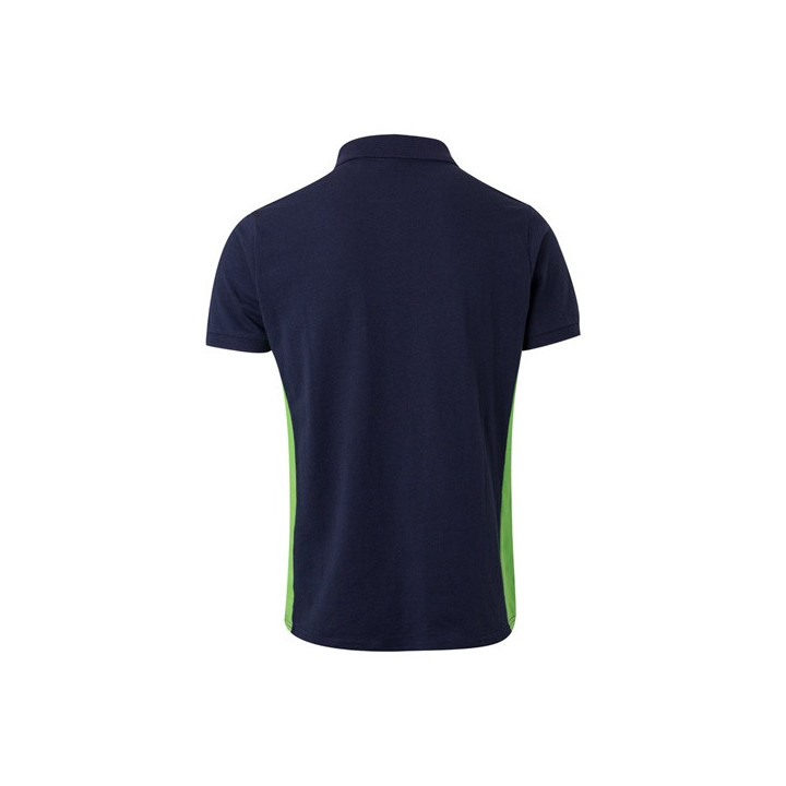 VL SUPAY. Polo piqué bicolor (180g/m²) manga curta, em algodão (60%) e poliéster (40%)