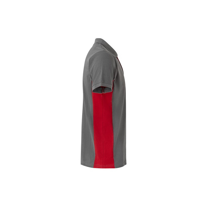 VL SUPAY. Polo piqué bicolor (180g/m²) manga curta, em algodão (60%) e poliéster (40%)