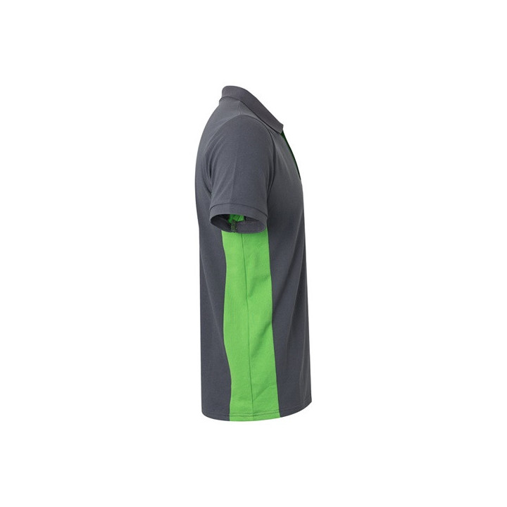 VL SUPAY. Polo piqué bicolor (180g/m²) manga curta, em algodão (60%) e poliéster (40%)
