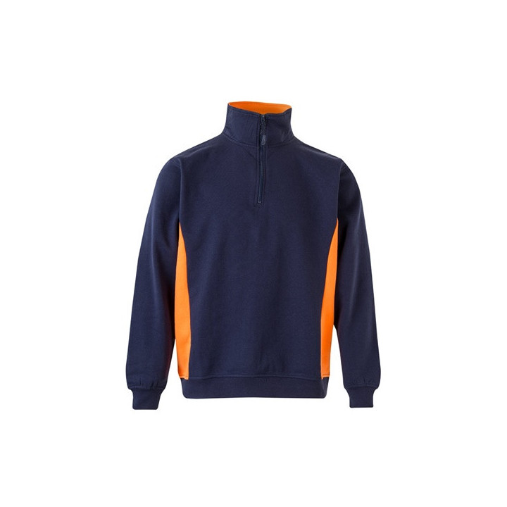 VL SVAROG. Sweatshirt de felpo bicolor (260g/m²), em poliéster (65%) e algodão (35%)