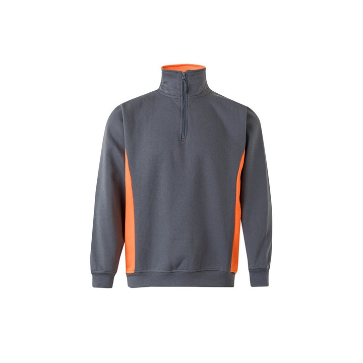 VL SVAROG. Sweatshirt de felpo bicolor (260g/m²), em poliéster (65%) e algodão (35%)