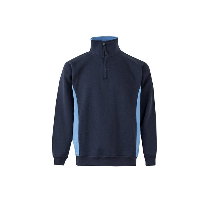VL SVAROG. Sweatshirt de felpo bicolor (260g/m²), em poliéster (65%) e algodão (35%)