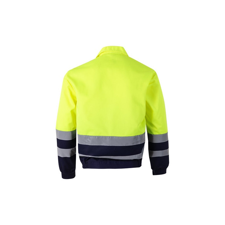 VL NEPTUNE. Casaco bicolor de sarja (210g/m²) em poliéster (80%) e algodão (20%)