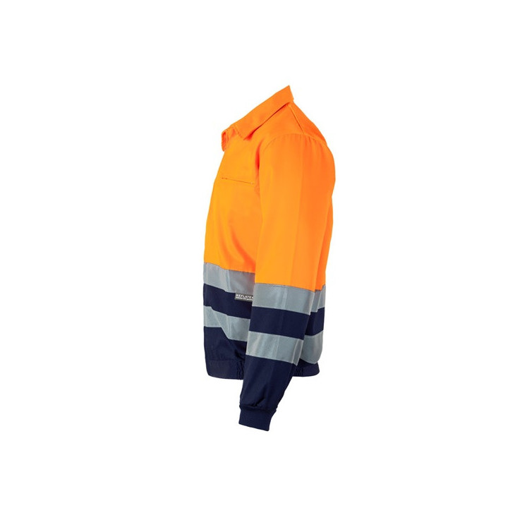VL NEPTUNE. Casaco bicolor de sarja (210g/m²) em poliéster (80%) e algodão (20%)