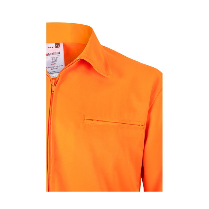 VL NEPTUNE. Casaco bicolor de sarja (210g/m²) em poliéster (80%) e algodão (20%)
