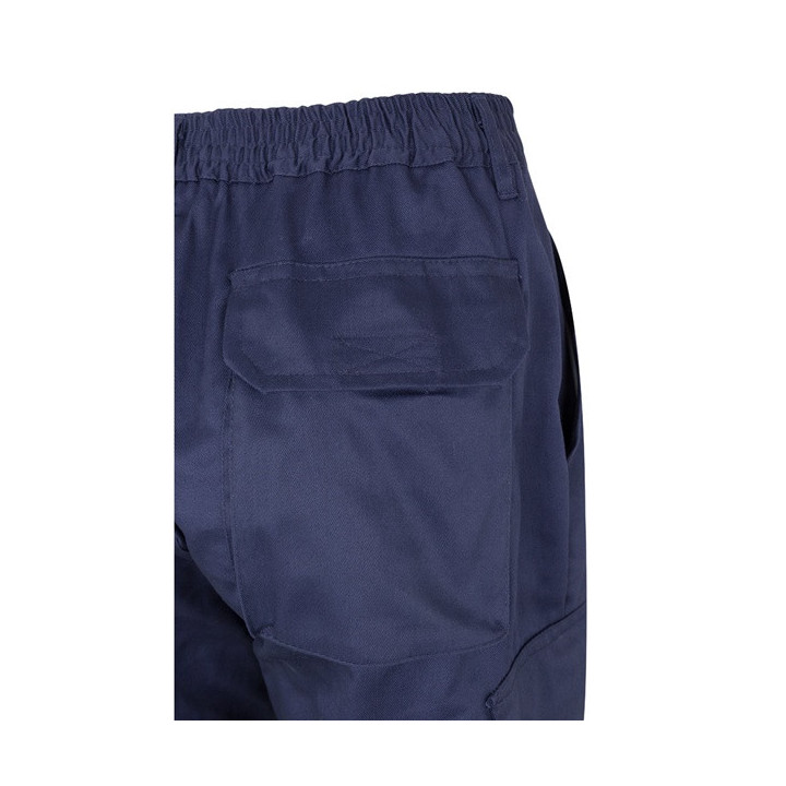 VL ATHENA. Calças bicolor em sarja (210g/m²), forradas, multibolsos, em algodão (20%) e poliéster (80%)