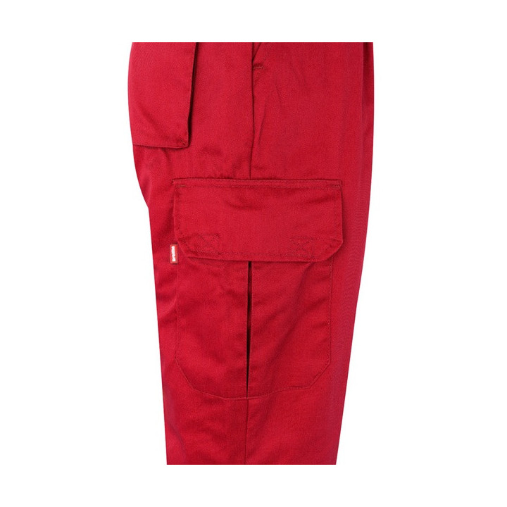 VL ATHENA. Calças bicolor em sarja (210g/m²), forradas, multibolsos, em algodão (20%) e poliéster (80%)