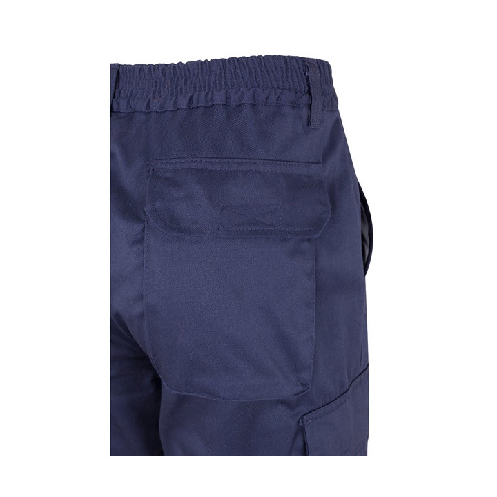 VL ATHENA. Calças bicolor em sarja (210g/m²), forradas, multibolsos, em algodão (20%) e poliéster (80%)
