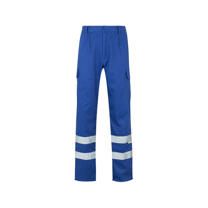 VL ASCLEPIUS. Calças em sarja multibolsos (200g/m²), em algodão (35%) e poliéster (65%)