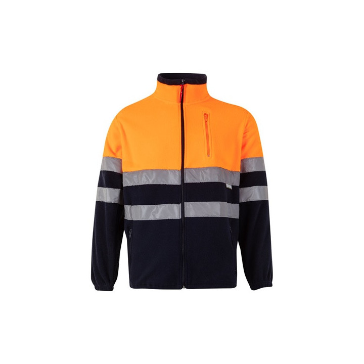 VL EROS. Casaco polar bicolor (280g/m²), em poliéster (100%)