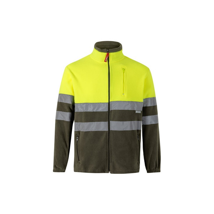 VL EROS. Casaco polar bicolor (280g/m²), em poliéster (100%)
