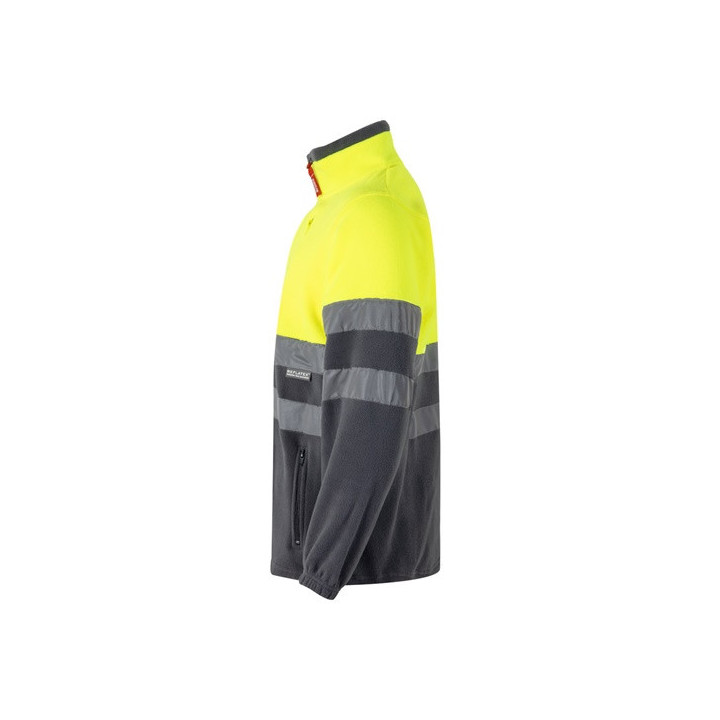 VL EROS LARGE. Casaco polar bicolor (280g/m²), em poliéster (100%)