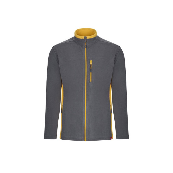 VL GERAS. Casaco polar bicolor (220g/m²) em poliéster (100%)