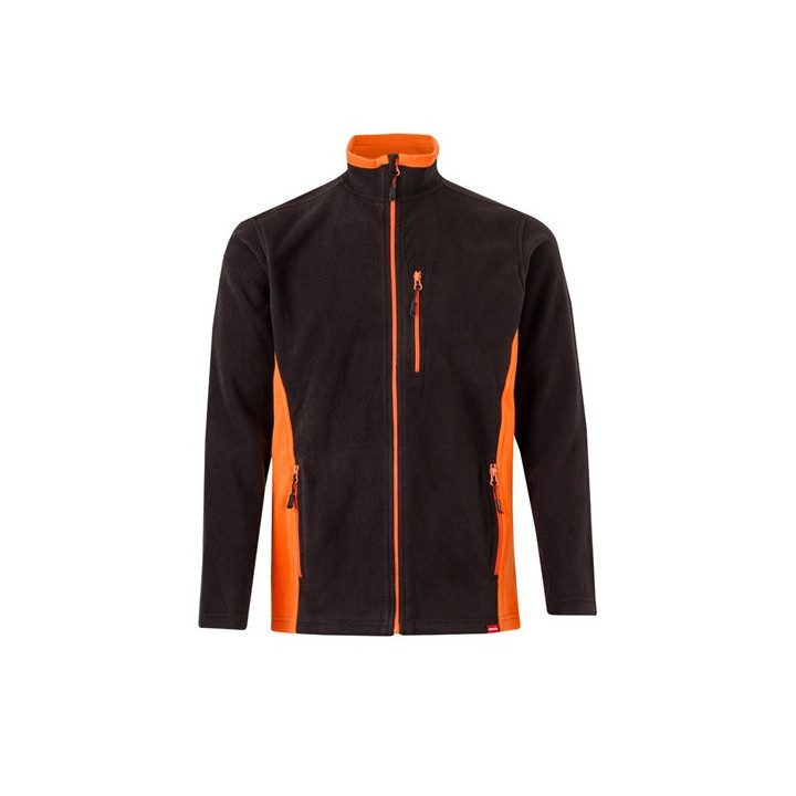 VL GERAS. Casaco polar bicolor (220g/m²) em poliéster (100%)