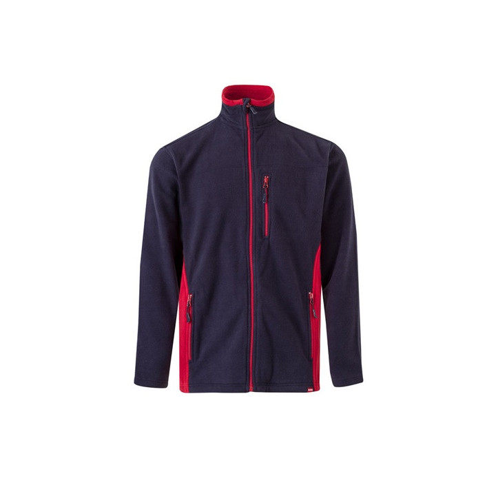 VL GERAS. Casaco polar bicolor (220g/m²) em poliéster (100%)