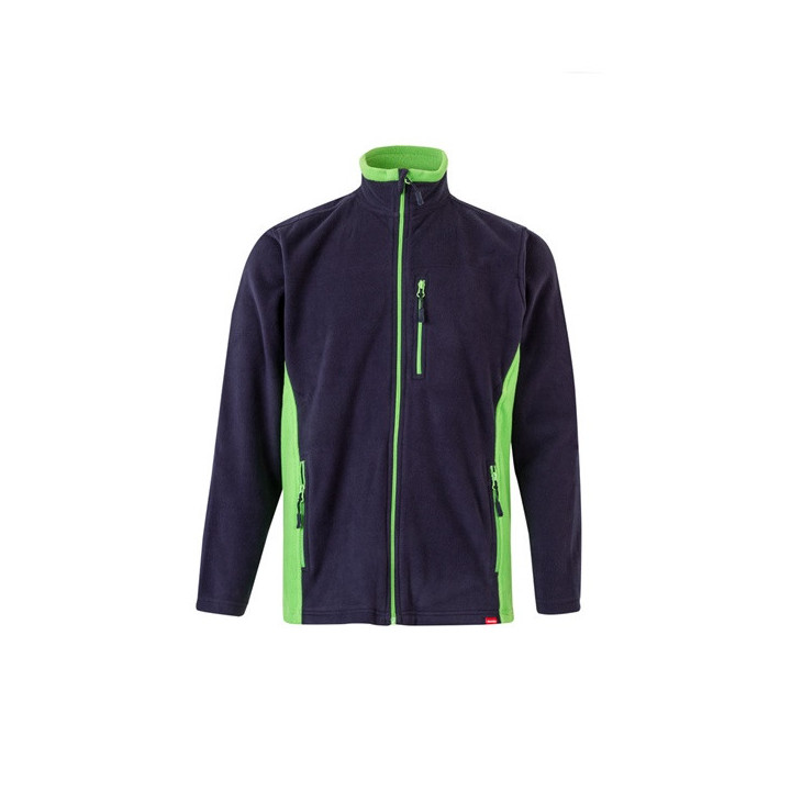 VL GERAS. Casaco polar bicolor (220g/m²) em poliéster (100%)