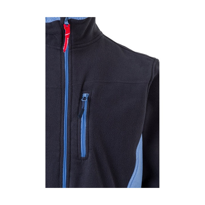 VL GERAS. Casaco polar bicolor (220g/m²) em poliéster (100%)
