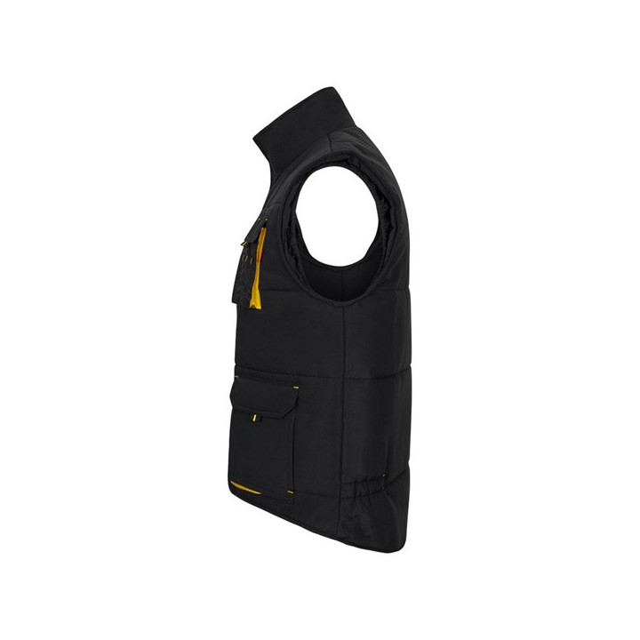 VL NERGAL. Colete acolchoado, bicolor multibolsos (120g/m²), em poliéster (100%)