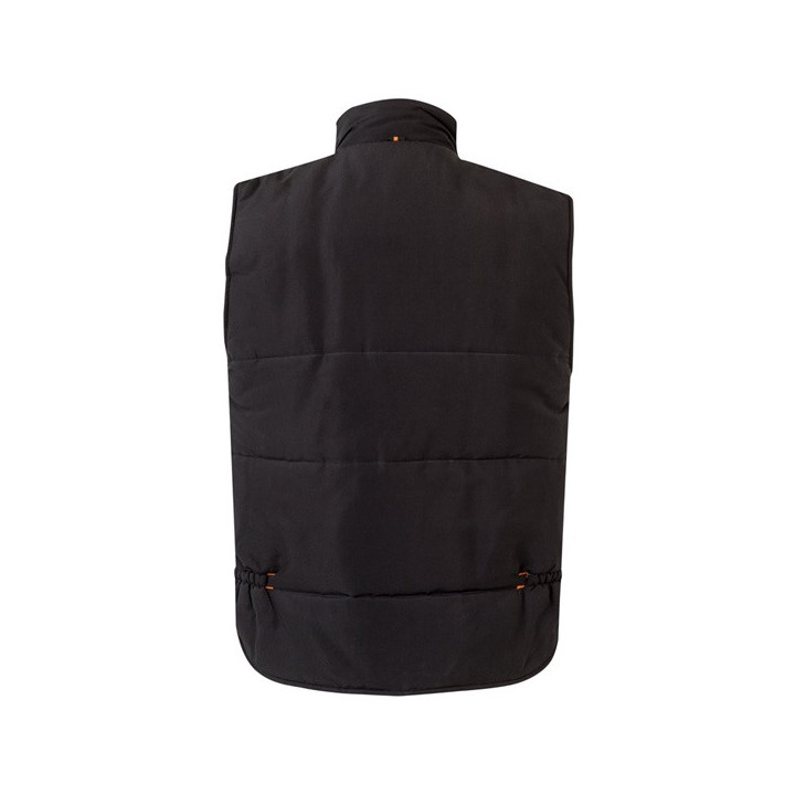 VL NERGAL. Colete acolchoado, bicolor multibolsos (120g/m²), em poliéster (100%)