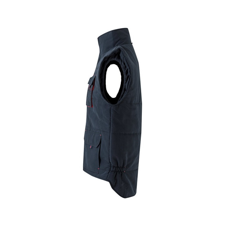 VL NERGAL. Colete acolchoado, bicolor multibolsos (120g/m²), em poliéster (100%)