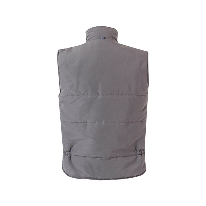 VL NERGAL. Colete acolchoado, bicolor multibolsos (120g/m²), em poliéster (100%)