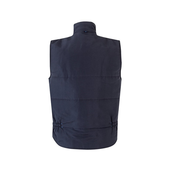 VL NERGAL. Colete acolchoado, bicolor multibolsos (120g/m²), em poliéster (100%)