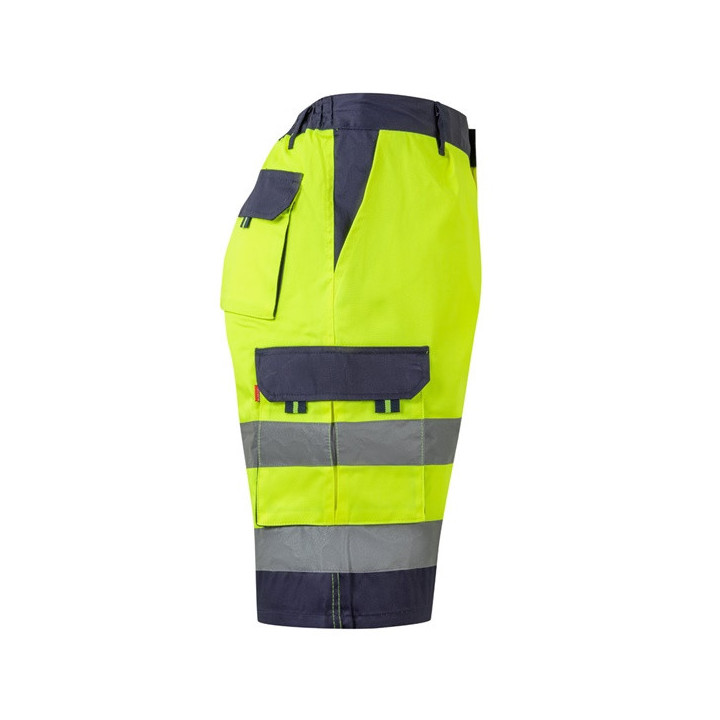 VL HADES. Bermudas bicolor multibolsos (210g/m²), em algodão (20%) e poliéster (80%)