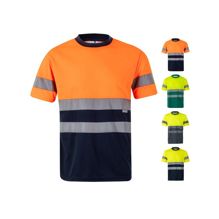 VL BRAHMA. T-shirt técnica bicolor bird-eye (140g/m²), em poliéster (100%)