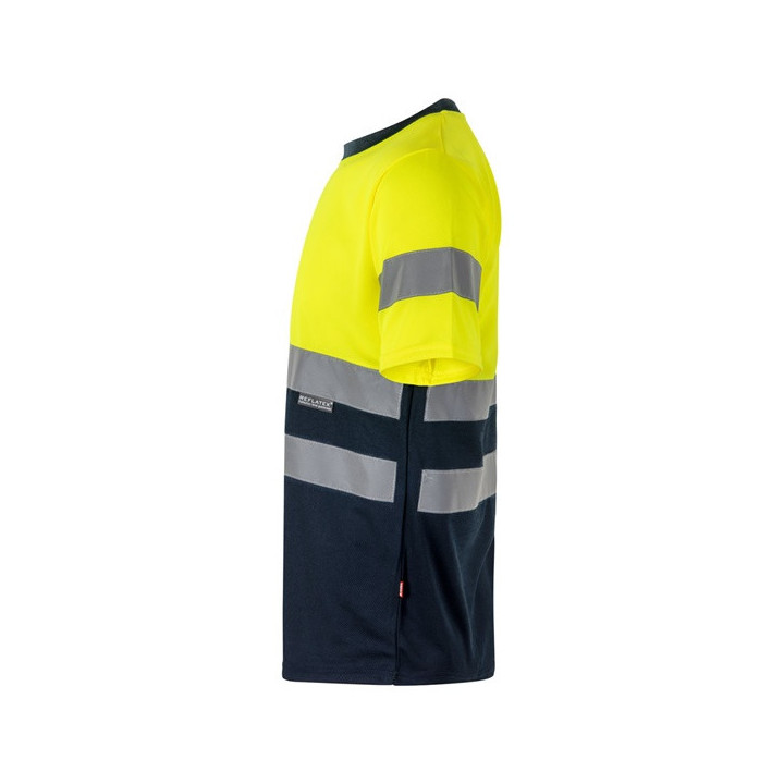 VL BRAHMA. T-shirt técnica bicolor bird-eye (140g/m²), em poliéster (100%)