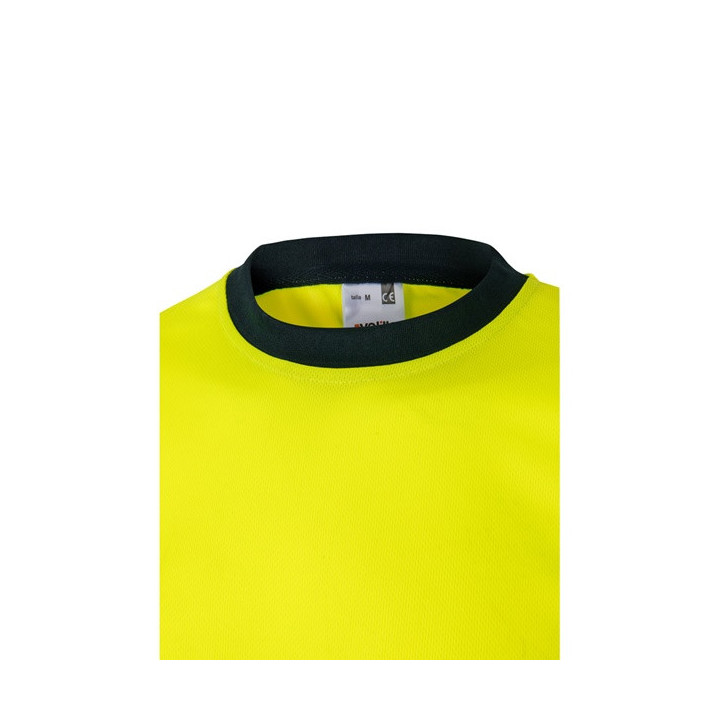 VL BRAHMA LARGE. T-shirt técnica bicolor bird-eye (140g/m²), em poliéster (100%)