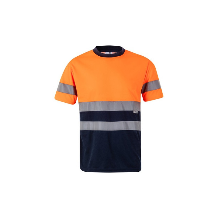 VL BRAHMA LARGE. T-shirt técnica bicolor bird-eye (140g/m²), em poliéster (100%)