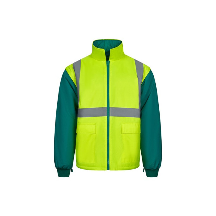VL JUNO LARGE. Parka 4 em 1 bicolor (180g/m²), em poliéster (100%) com revestimento de PU