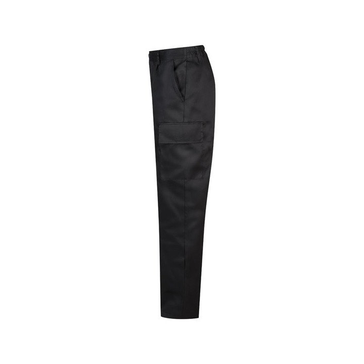 VL AINE. Calças em sarja (190g/m²) multibolsos, em algodão (20%) e poliéster (80%)