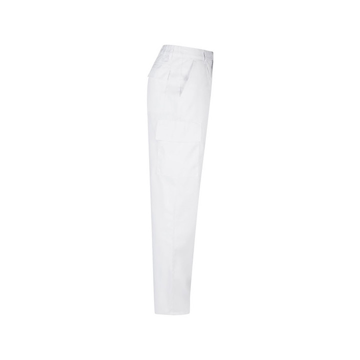VL AINE. Calças em sarja (190g/m²) multibolsos, em algodão (20%) e poliéster (80%)