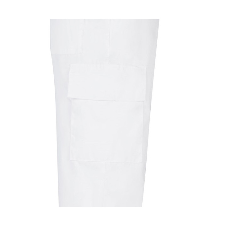 VL AINE. Calças em sarja (190g/m²) multibolsos, em algodão (20%) e poliéster (80%)