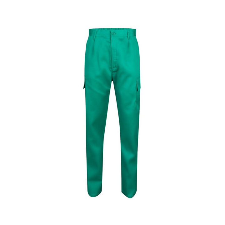 VL AINE. Calças em sarja (190g/m²) multibolsos, em algodão (20%) e poliéster (80%)
