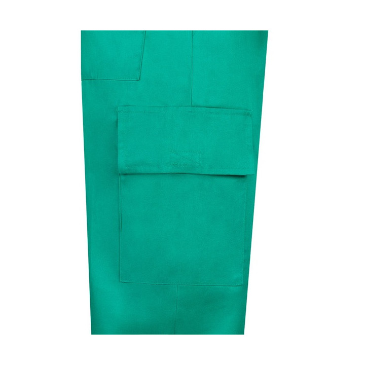 VL AINE. Calças em sarja (190g/m²) multibolsos, em algodão (20%) e poliéster (80%)
