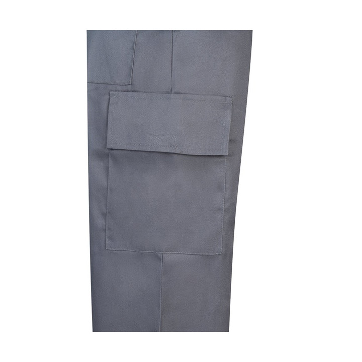 VL AINE. Calças em sarja (190g/m²) multibolsos, em algodão (20%) e poliéster (80%)