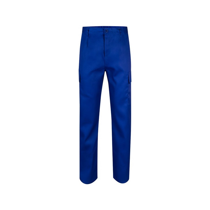 VL AINE. Calças em sarja (190g/m²) multibolsos, em algodão (20%) e poliéster (80%)