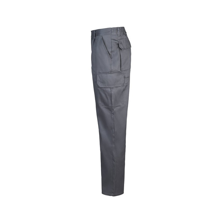VL MABON. Calças em sarja (200g/m²) multibolsos,em algodão (35%) e poliéster (65%)