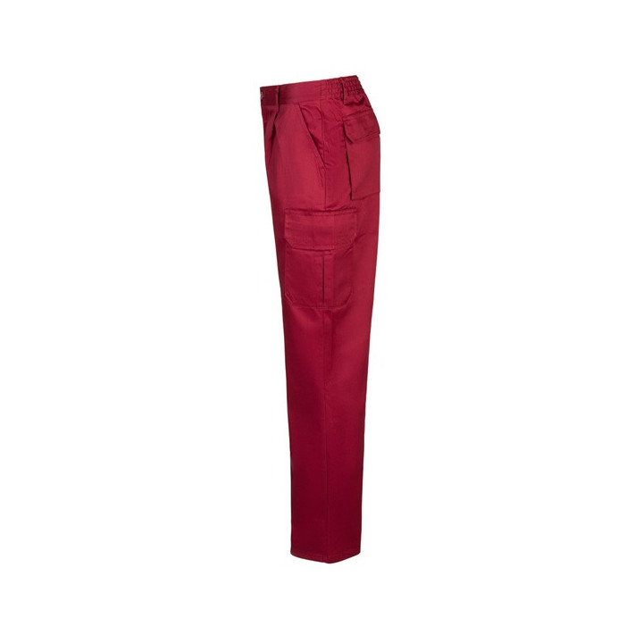 VL MABON. Calças em sarja (200g/m²) multibolsos,em algodão (35%) e poliéster (65%)