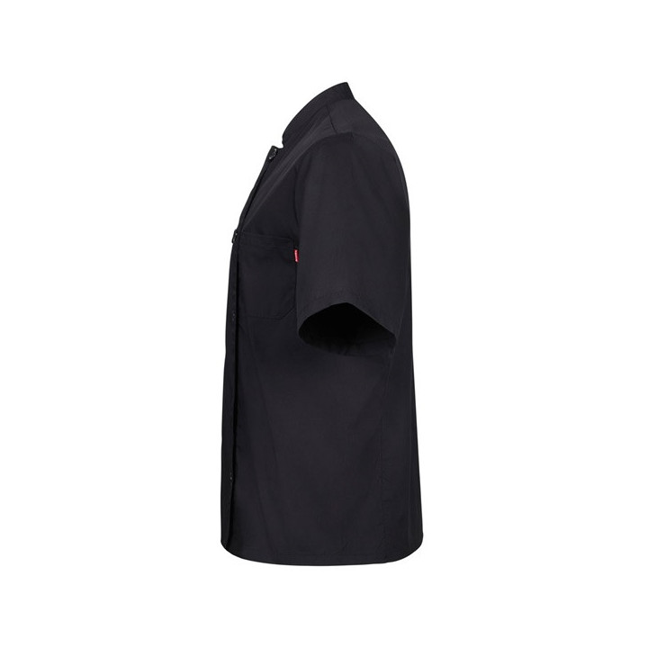 VL DURGA. Jaleca de cozinha de popelina (110g/m²) de manga curta, em algodão (35%) e poliéster (65%)