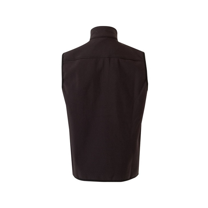 VL VARUNA. Colete soft shell (280g/m²), com forro polar, em poliéster (94%) e elastano (6%)