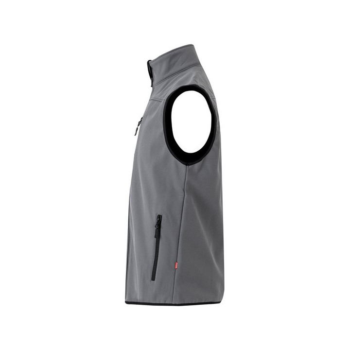 VL VARUNA. Colete soft shell (280g/m²), com forro polar, em poliéster (94%) e elastano (6%)